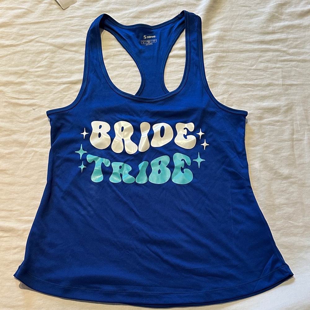 Vibrant Blue Bride Tribe Tank Top
